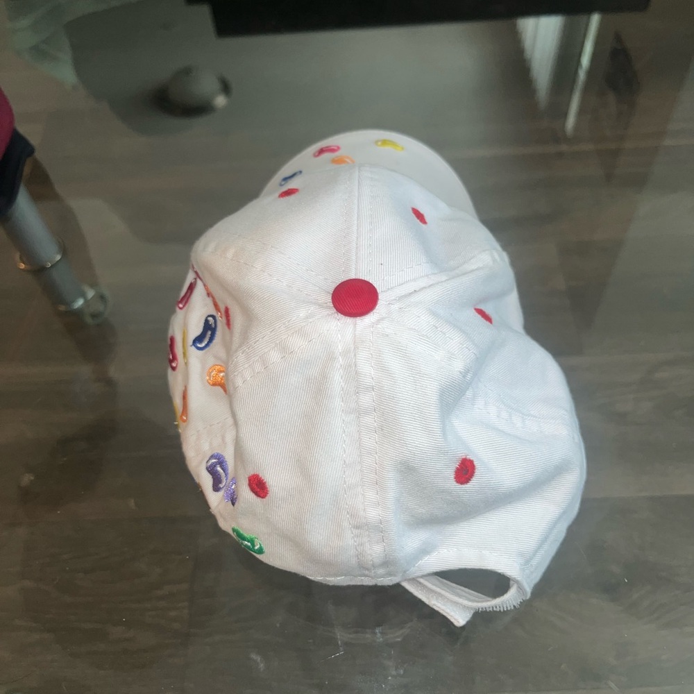 Jelly Belly White Cap with Colorful Bean Embroidery - Picture 3 of 4